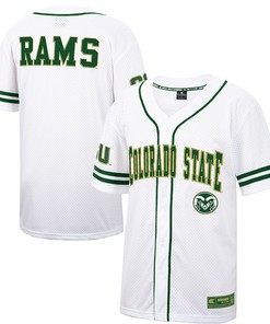 Colorado State Rams Colosseum Free Spirited Baseball Jersey - White/green Ncaa