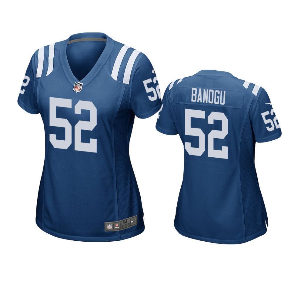 Colts Ben Banogu 2019 Nfl Draft Royal Game Womens Jersey