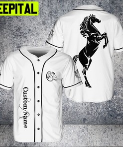 Custom Name Best Horse Animal Racing Lover 3D BaseBall Jersey