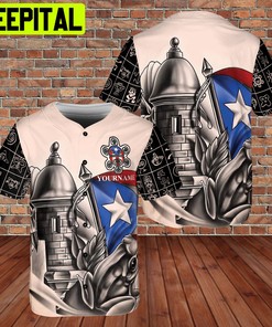 Custom Name Puerto Rico Frogs Vintage 3D BaseBall Jersey