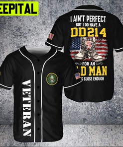 Custom Never Underestimate An Old Man With A DD-214 Veteran 3D BaseBall Jersey