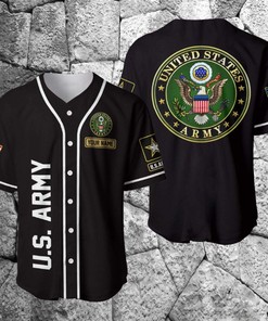 Custom Personalized Name Us Army Baseball Jersey