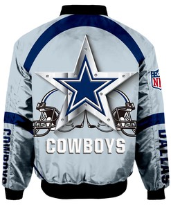 Dallas Cowboys Bomber Jacket Graphic Player Running