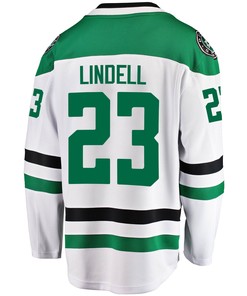 Dallas Stars Esa Lindell 23 Away 2022 Stanley Cup Playoffs Breakaway Men Jersey - White