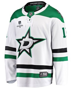 Dallas Stars Luke Glendening 11 Away 2022 Stanley Cup Playoffs Breakaway Men Jersey - White