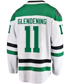 Dallas Stars Luke Glendening 11 Away 2022 Stanley Cup Playoffs Breakaway Men Jersey - White