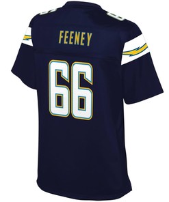 Dan Feeney Los Angeles Chargers Nfl Pro Line Womens Team Color Player Jersey - Navy