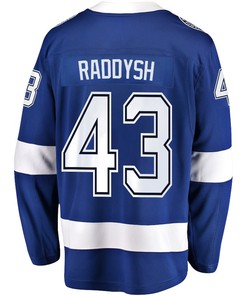 Darren Raddysh 43 Tampa Bay Lightning Stanley Cup 2023 Playoffs Patch Home Breakaway Men Jersey - Blue