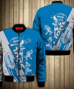 Detroit Lions Men's Jacket Cartoon Athlete Ball Star