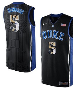 Duke Blue Devils Black Luke Kennard NCAA College Basketball Player Portrait Fashion Jersey