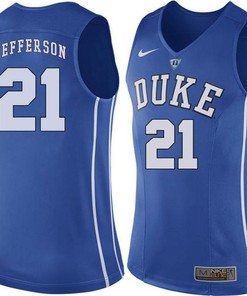 Duke Blue Devils Royal Amile Jefferson NCAA Basketball Jersey