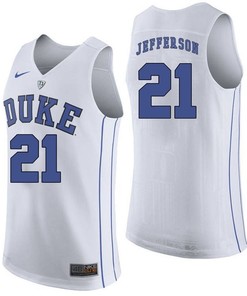 Duke Blue Devils White Amile Jefferson NCAA Basketball Jersey