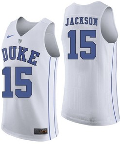 Duke Blue Devils White Frank Jackson NCAA Basketball Jersey
