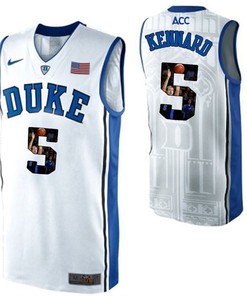 Duke Blue Devils White Luke Kennard NCAA College Basketball Player Portrait Fashion Jersey