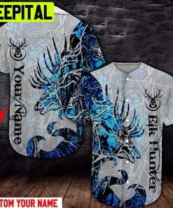 ELK Hunter Custom BASEBALL SHIRT 3D Design All Over Printed Trending Baseball Jersey