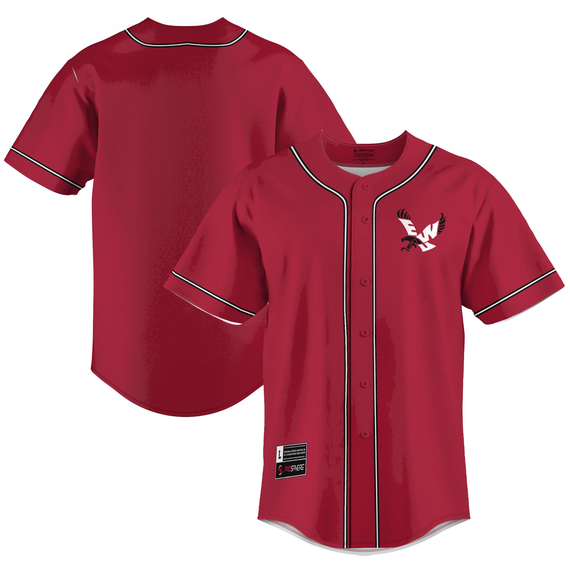 Eastern Washington Eagles Baseball Jersey - Red Ncaa