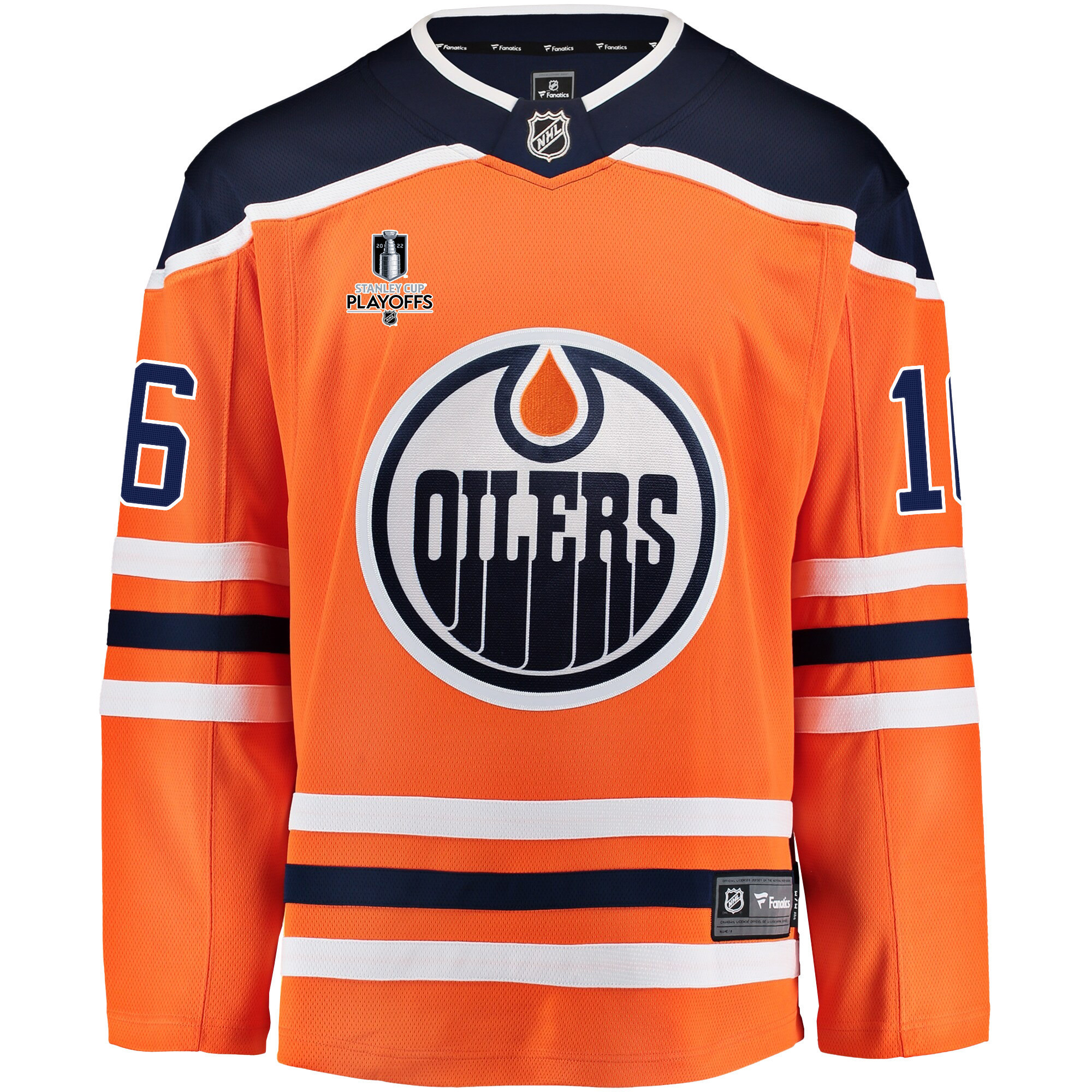 Edmonton Oilers Derick Brassard 16 Home 2022 Stanley Cup Playoffs Breakaway Men Jersey - Orange