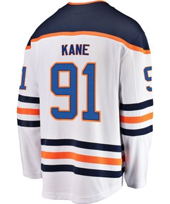 Edmonton Oilers Evander Kane 91 Away 2022 Stanley Cup Playoffs Breakaway Men Jersey - White