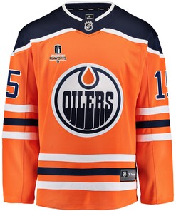 Edmonton Oilers Josh Archibald 15 Home 2022 Stanley Cup Playoffs Breakaway Men Jersey - Orange