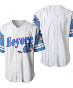 Eeyore Personalized 3d Baseball Jersey