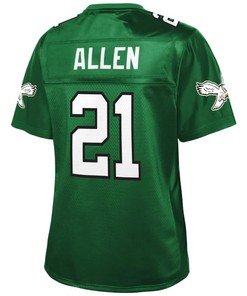 Eric Allen Philadelphia Eagles Nfl Pro Line Womens Retired Player Jersey - Kelly Green