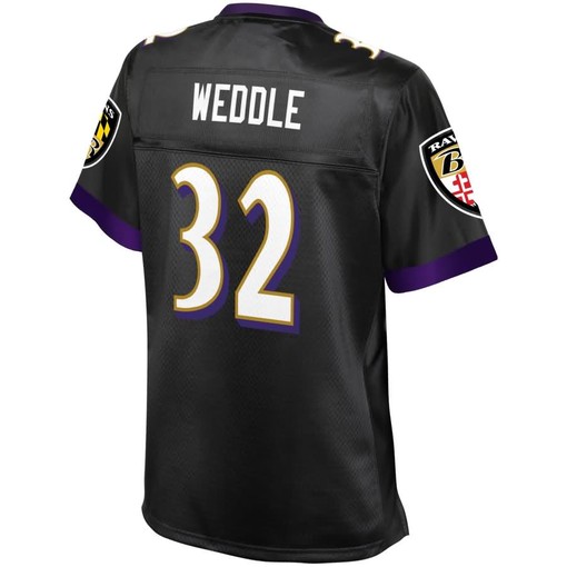 Eric Weddle Baltimore Ravens Nfl Pro Line Womens Alternate Player Jersey - Black