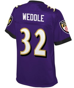 Eric Weddle Baltimore Ravens Nfl Pro Line Womens Player Jersey - Purple