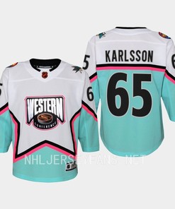 Erik Karlsson 65 San Jose Sharks 2023 All-Star Game Jersey White Equipment
