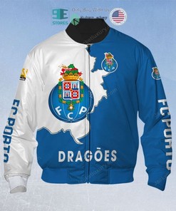 FC Porto Blue White Dragoes Bomber Jacket