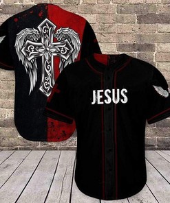 Faith Cross Wing Of Jesus 3d Personalized 3d Baseball Jersey h
