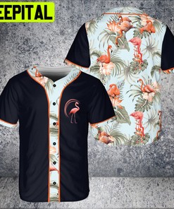 Flamigo Hawaii Floral Lover BaseBall Jersey 3D Unisex