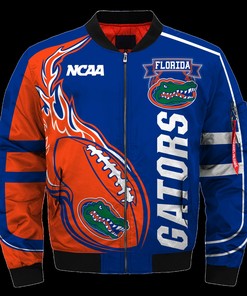 Florida Gators Bomber Jacket 3D Printed Fire Ball