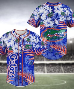 Florida Gators NCAA Baseball Jersey Shirt Flower
