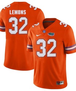 Florida Gators Orange Adarius Lemons Football Player Performance Jersey