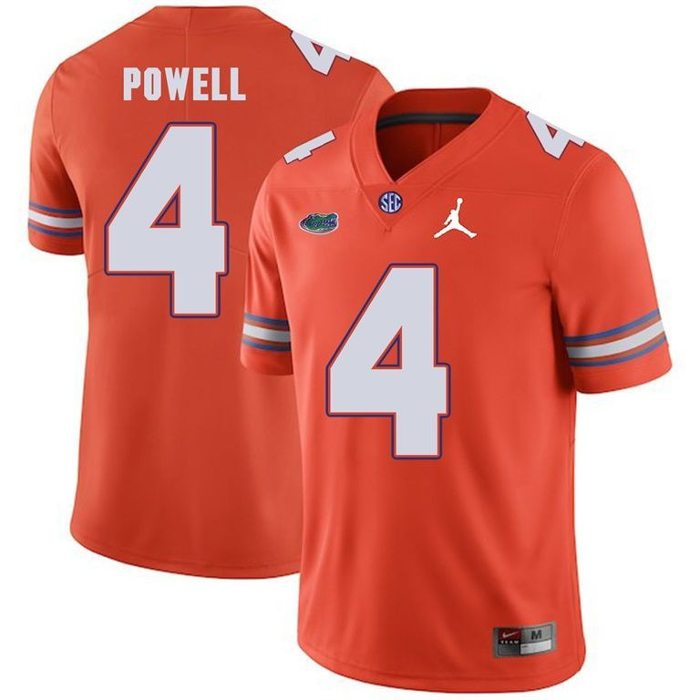 Florida Gators Orange Brandon Powell Jordan Brand Football Jersey