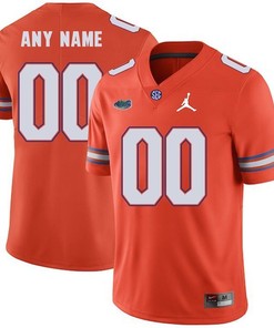 Florida Gators Orange Custom Jordan Brand Football Jersey