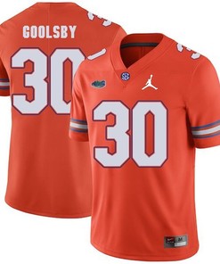 Florida Gators Orange DeAndre Goolsby Jordan Brand Football Jersey