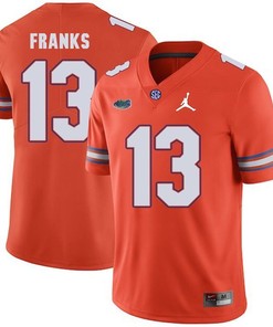 Florida Gators Orange Feleipe Franks Jordan Brand Football Jersey