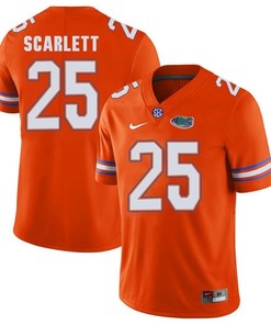 Florida Gators Orange Jordan Scarlett Football Player Performance Jersey