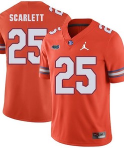 Florida Gators Orange Jordan Scarlett Jordan Brand Football Jersey