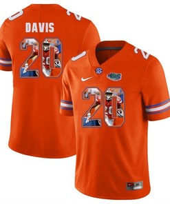Florida Gators Orange Malik Davis College Football Portrait Jersey