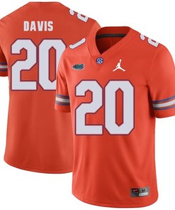 Florida Gators Orange Malik Davis Jordan Brand Football Jersey