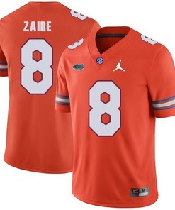 Florida Gators Orange Malik Zaire Jordan Brand Football Jersey
