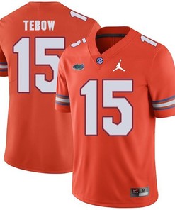 Florida Gators Orange Tim Tebow Jordan Brand Football Jersey