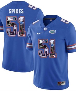Florida Gators Royal Brandon Spikes College Football Portrait Jersey