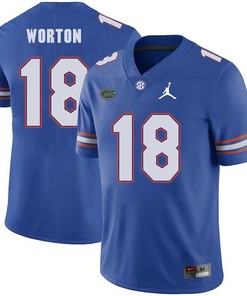 Florida Gators Royal C.J. Worton Jordan Brand Football Jersey