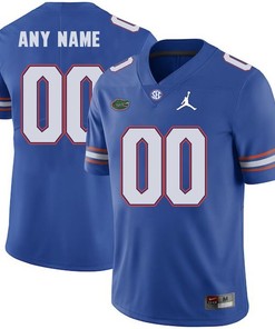 Florida Gators Royal Custom Jordan Brand Football Jersey