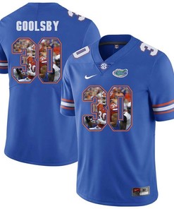 Florida Gators Royal DeAndre Goolsby College Football Portrait Jersey