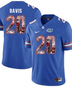 Florida Gators Royal Malik Davis College Football Portrait Jersey