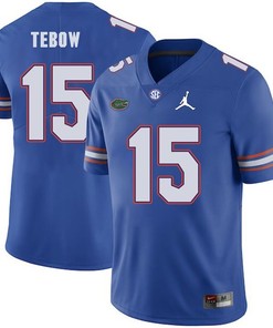 Florida Gators Royal Tim Tebow Jordan Brand Football Jersey